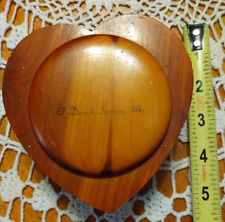 Wooden Heart Shaped Trinket/Salt Box Collectible, El Dorado Springs, MO.   picture