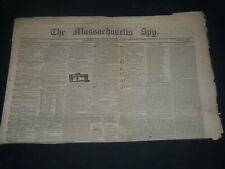 1841 APRIL 7 MASSACHUSETTS SPY NEWSPAPER - GENERAL HARRISON DEAD - NP 3968 picture