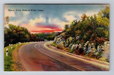 Mineral Wells TX-Texas, Scenic Drive, Antique, Vintage Souvenir Postcard picture