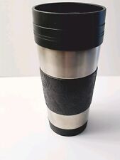 Vtg Starbucks Coffee Stainless Steel Travel Mug Tumbler 16oz Black Rubber Grip picture