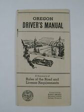 1959 OREGON DRIVER'S MANUAL BY EARL SHELL RULES OF THE ROAD picture