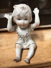 antique hand painted porcelain piano baby  picture