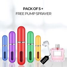 5 Pcs Travel Portable Mini Refillable Perfume Atomizer Bottle + Sprayer Pump picture