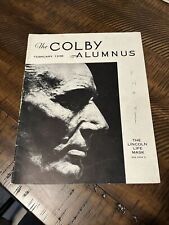 February 1938 The Colby Alumnus College Magazine - Abraham Lincoln Cover picture