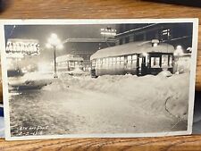 Seattle Snowstorm 2/2/1916 (4TH AND PIKE) Trolley Postcard RPPC *Pre Owed* US3 picture