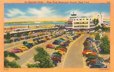 Postcard La Guardia Field New York Municipal Airport NY 1951 picture
