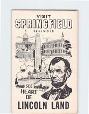 Postcard See Heart Of Lincoln Land Visit Springfield Illinois USA picture