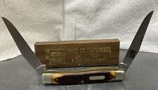 Vintage 80s Schrade USA 77O TImproved Muskrat Old Timer Pocket Knife/ Box(82315) picture