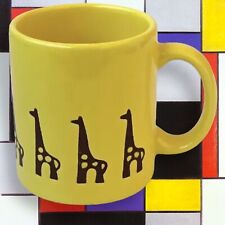 Giraffe Coffee Cup Mug  Waechtersbach Spain Yellow Wrap Around Graphics  picture
