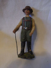 Man with Cane and Hat Paper Mache Vintage German #CM picture