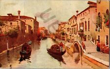 1911 Postcard Sensas Canal At Cannaregio Italy Vintage picture