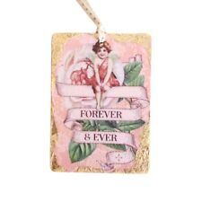Valentine's Day Ornament Cupid Forever & Ever Love Romance Handcrafted 2.5