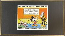 1935 MICKEY MOUSE Card #70 MICKEY’S GETTING SOMETHING HOT OFF…💥 1995 Reprint picture