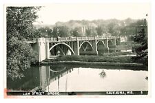 Postcard Law Street Bridge Old Kaukauna Wisconsin UNP Undivided Back Vintage B&W picture