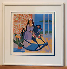 Rosalie Prussing “Pa'u Rider” Hawaii Limited Ed. S/N  Framed & Matted 16½