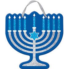 Joyous Hanukkah Festival Menorah Glitter Sign picture
