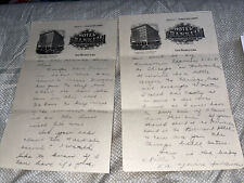 Antique Letter on Hotel Franklin Stationary Letterhead Des Moines Iowa IA picture