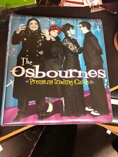 OSBOURNES 2002 INKWORKS ALBUM BINDER & COMPLETE BASE CARD SET OF 72 N More picture