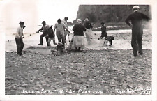 RPPC Indians Smelting La Push Washington PM 1962 picture