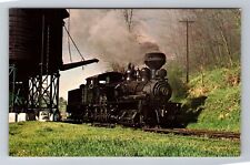 Cass WV-West Virginia, Cass No 5, Shay Locomotive, Scenic RR, Vintage Postcard picture