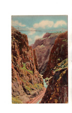 Circa 1940 postcard, Royal Gorge Suspension Bridge, Canon City, Colorado  picture