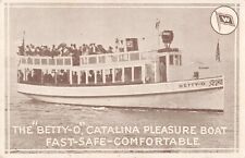 The Betty-O Catalina Pleasure Boat Santa Catalina Island California CA c1910 PC picture