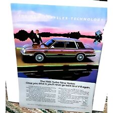 1985 Chrysler Turbo New Yorker  Richardo Montalban Original Print Ad picture