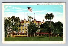 Deland FL-Florida, Hotel College Arms, Antique, Vintage Postcard picture