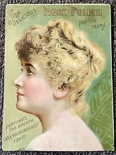 Victorian Trade Card, IVORY POLISH FOR THE TEETH, Fleming Bros., Pittsburg PA picture