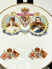 Antique King George V Queen Mary 1911 Coronation Edwardian Era Deep Saucer Dish picture