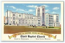 c1940 Third Baptist Church Building Washington Saint Louis Missouri MO Postcard picture
