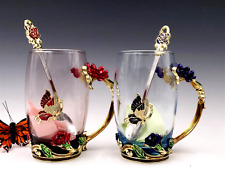 Brew to a Tea BTaT Fancy Embellished Glass & Spoon Set picture