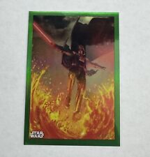 2019 Star Wars Chrome Legacy Comic Book Green Refractor 47/50 Darth Vader picture