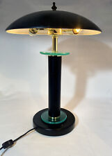 Vintage 80s 90s Memphis Design Post Mid Century Modern Lamp Desk Table Light Lit picture