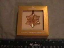 Small Gold 2014 Swarovski Crystal Figurines SCS Christmas Ornament 5059029 picture