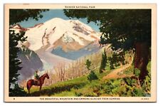 The Beautiful Mountain And Emmons Glacier From Sunrise Postcard picture