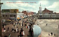 Atlantic City New Jersey Boardwalk from Pennsylvania Pier ~ postcard  sku619 picture