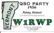 QSL 1956 Putney   Vermont radio card picture