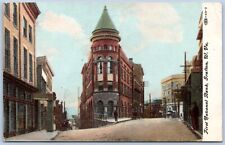 Postcard WV Grafton West Virginia First National Bank 1908 B57 picture