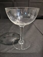 Vintage MCM 1950s Noritake Etch SMALL WINE / CORDIAL / Glass Single Replacement  picture