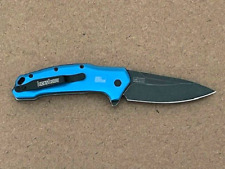 KERSHAW - 1776NBBW Link Drop Point BLUE Discontinued Knife USA -Great Condition picture