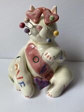 Annaco Creations 2002 porcelain Cat Valentine Figurine Gift For Birthday Love picture