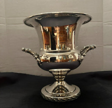 25th Anniversary -Wm Rogers & Sons Spring Flowers Silverplate Champagne Chiller picture