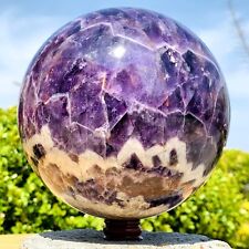 7.58LB Natural Dream Amethyst Quartz Crystal Sphere Ball Healing picture