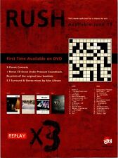 Rush DVD Original Print Ad picture