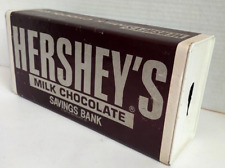 VINTAGE 1980 HERSHEY'S MILK CHOCOLATE SAVINGS BANK COIN change bANK picture
