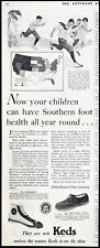 1927 Vintage KEDS Shoes CONQUEST & MOCCASIN for Southern Foot Health PRINT AD picture