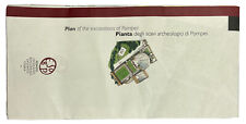 Plan of the Excavations of Pompeii Italy Map Vintage 2002 Ephmera picture