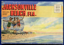Jacksonville Florida Atlantic Beach Souvenir Postcard Folder PF375 picture