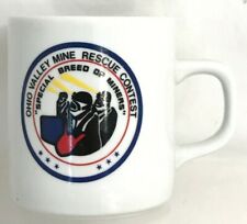 vtg 1986 Ohio Valley Mine Rescue Contest Coal Miner coffee mug cup WV OH  picture